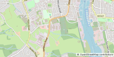 Map of Cowes, Isle of Wight
