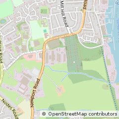 Map of Cowes, Isle of Wight