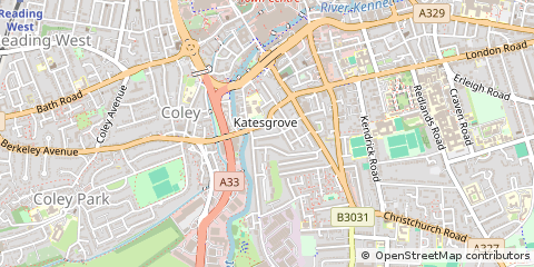 Map of Reading, Bucks