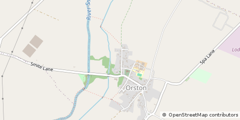 Map of Orston, Nottingham