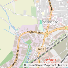 Map of Rotherham