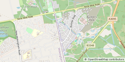 Map of Crowthorne