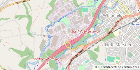 Map of Lomeshaye Industrial Estate, Nelson
