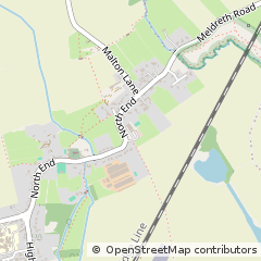 Map of Meldreth, Royston, Hertfordshire