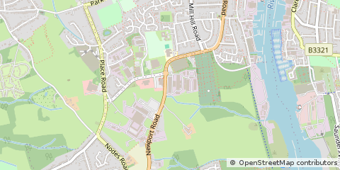 Map of Cowes, Isle of Wight