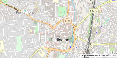 Map of Darlington, Co. Durham