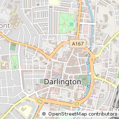 Map of Darlington, Co. Durham