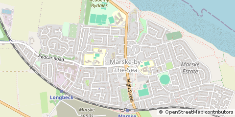 Map of Redcar, North Yorkshire