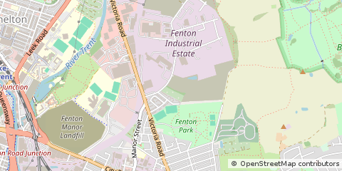 Map of Stoke-on-Trent, Staffordshire
