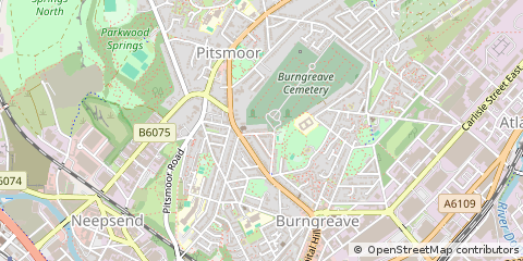 Map of Sheffield