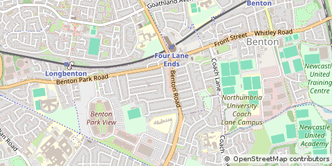 Map of Newcastle Upon Tyne