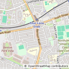 Map of Newcastle Upon Tyne