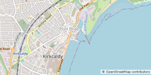 Map of Kirkcaldy