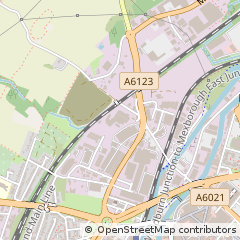 Map of Rotherham, South Yorkshire
