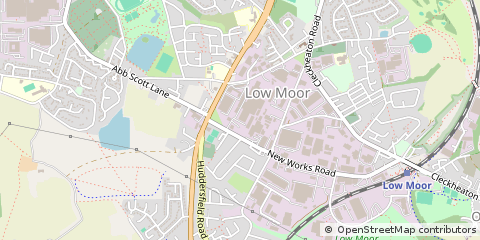 Map of Bradford, West Yorkshire