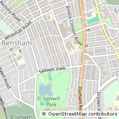 Map of Gateshead