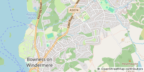 Map of Windermere, Cumbria