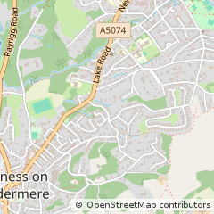 Map of Windermere, Cumbria