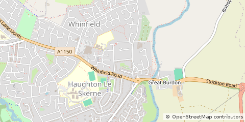 Map of Darlington, County Durham