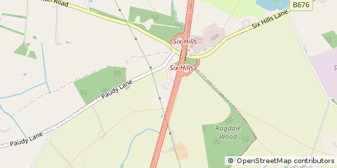 Map of Melton Mowbray, Leicestershire