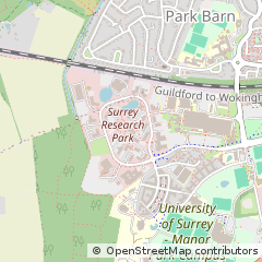 Map of Guildford, Surrey