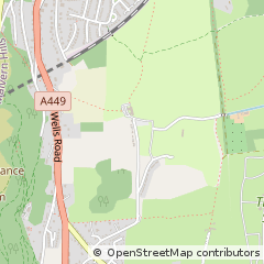 Map of Malvern Wells, Worcestershire