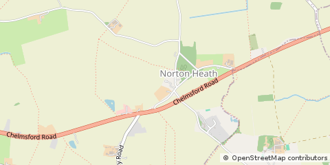 Map of Ingatestone, Essex
