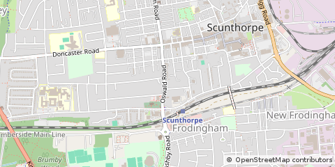 Map of Scunthorpe, North Lincolnshire