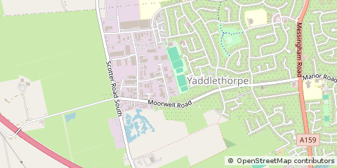 Map of Scunthorpe, North Lincolnshire