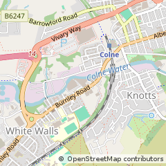 Map of Colne, Lancashire