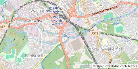 Map of Wigan