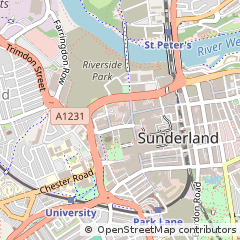 Map of Sunderland, Shropshire