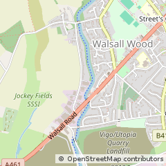 Map of Walsall, W Midlands
