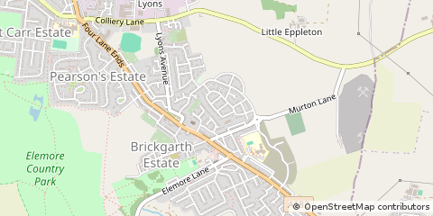 Map of Houghton LE Spring, County Durham