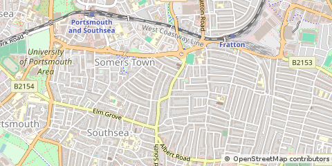 Map of Southsea, Hampshire