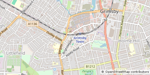 Map of Grimsby, North East Lincolnshire