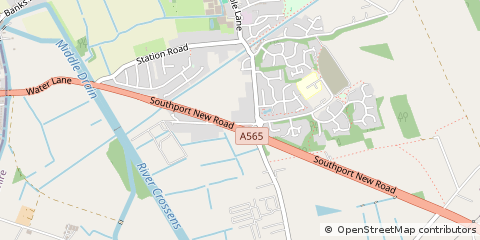 Map of Southport, Merseyside