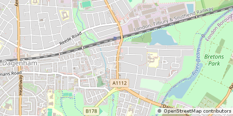 Map of Dagenham