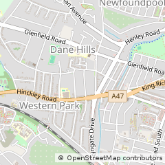 Map of Leicester