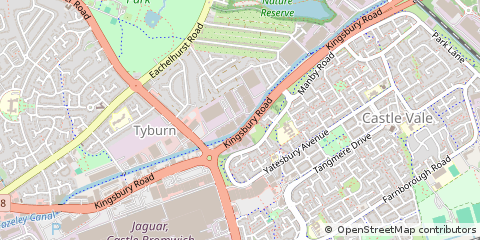 Map of Birmingham, West Midlands