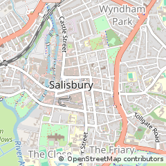 Map of Salisbury, Wiltshire