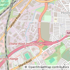 Map of Leeds, West Yorkshire