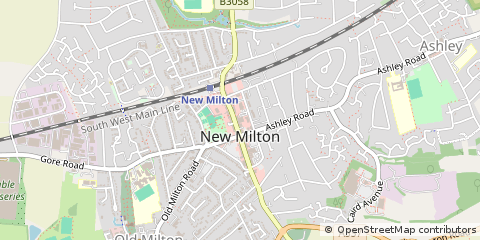 Map of NEW Milton, Hampshire