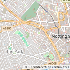 Map of Nottingham, Nottinghamshire
