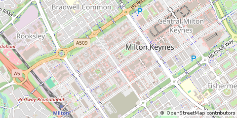 Map of Milton Keynes