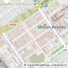 Map of Milton Keynes