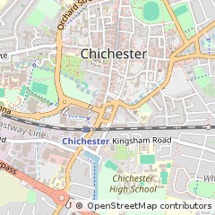 Map of Chichester, West Sussex