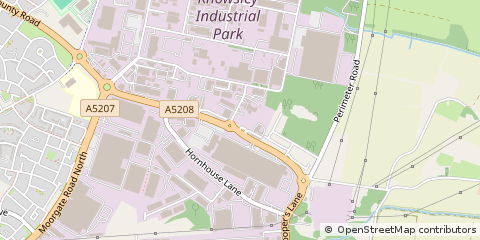 Map of Knowsley Industrial Estate, Merseyside