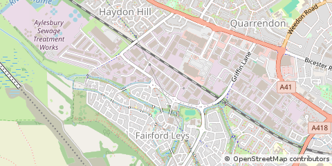 Map of Aylesbury, Bucks