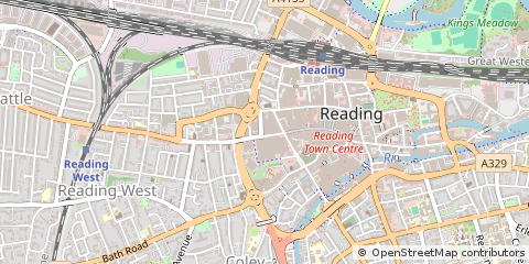 Map of Reading, Berkshire